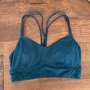 Dark green/teal sports bra